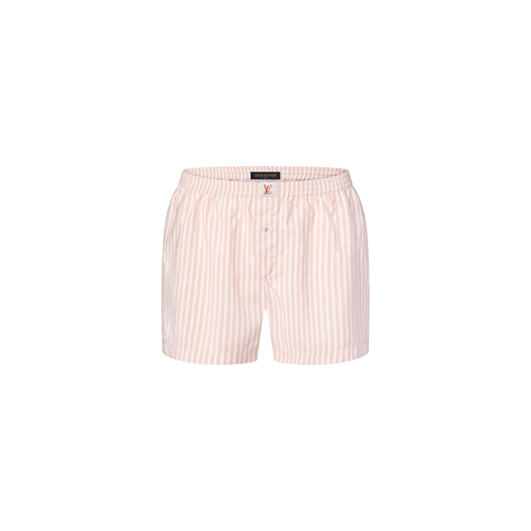 Monogram Striped Silk Boxer Shorts - Men - Ready-to-Wear | LOUIS